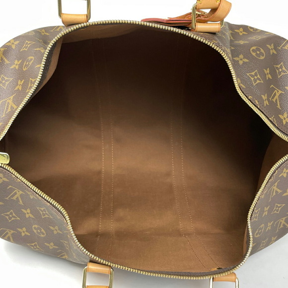 Louis Vuitton Keepall Handbag Monogram Brown Travel Business Boston Bag - Picture 8 of 8